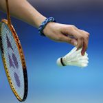 Segler spielen Badminton